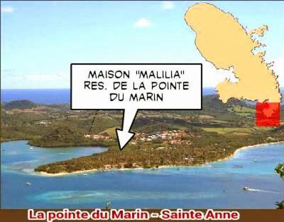 Malilia Beach A Sainte-Anne - Wifi -5 Min A Pied De La Plage Екстер'єр фото